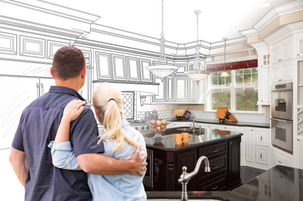 Custom kitchen cabinets installed in a Frederic home